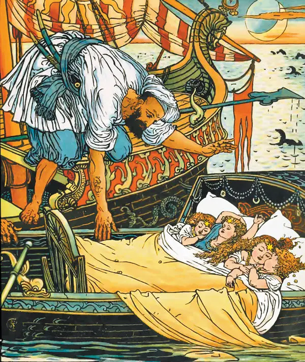 Ilustrație din povestea Prințesa Stea-Frumoasă